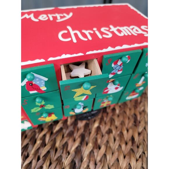 Northlight 14" Children's Advent Calendar Red Storage Truck Christmas Decoration - Picture 9 of 16